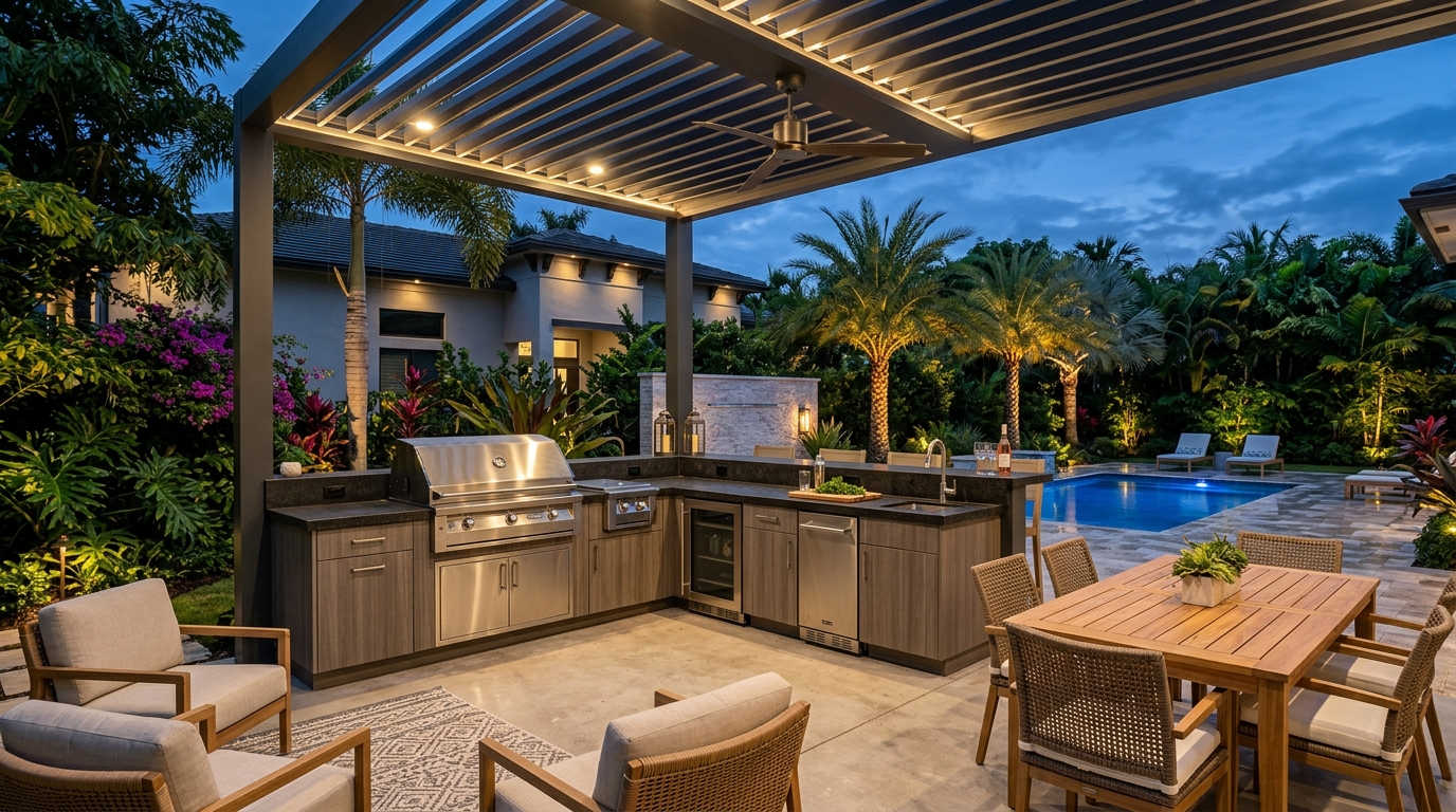 Olympus outdoor kitchen Boca Raton