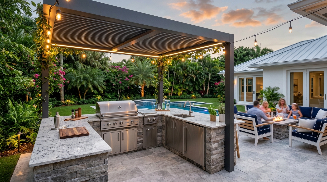 Elysium signature outdoor kitchen South Florida