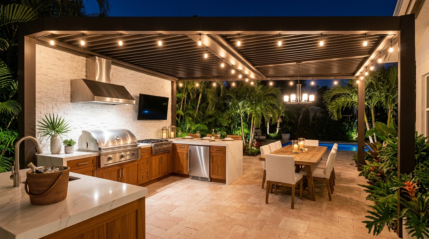 Olympus outdoor kitchen Palm Beach